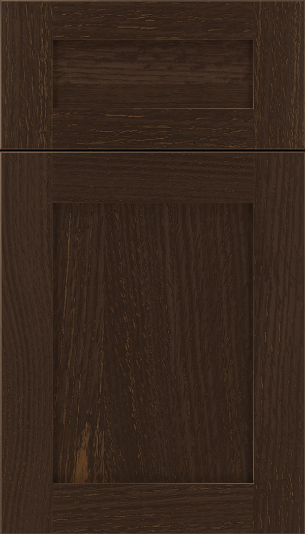 Plymouth 5pc Rift Oak shaker cabinet door in Cappuccino