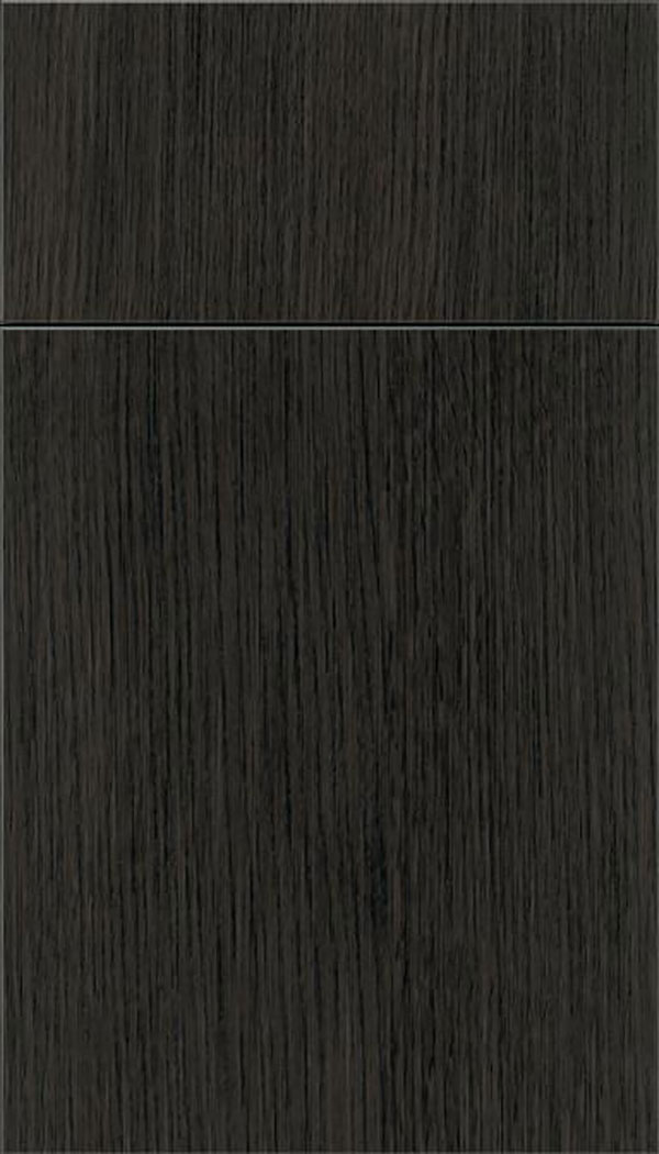 Summit Rift Oak slab cabinet door in Weathered Slate