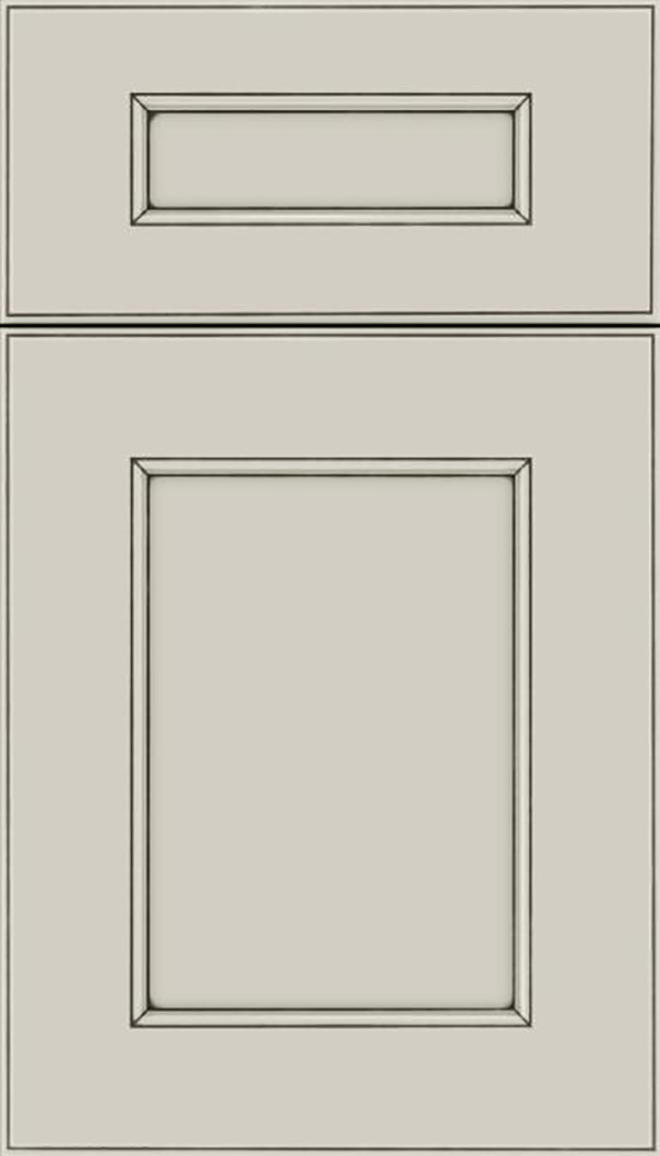 Tamarind 5pc Maple shaker cabinet door in Cirrus with Smoke glaze
